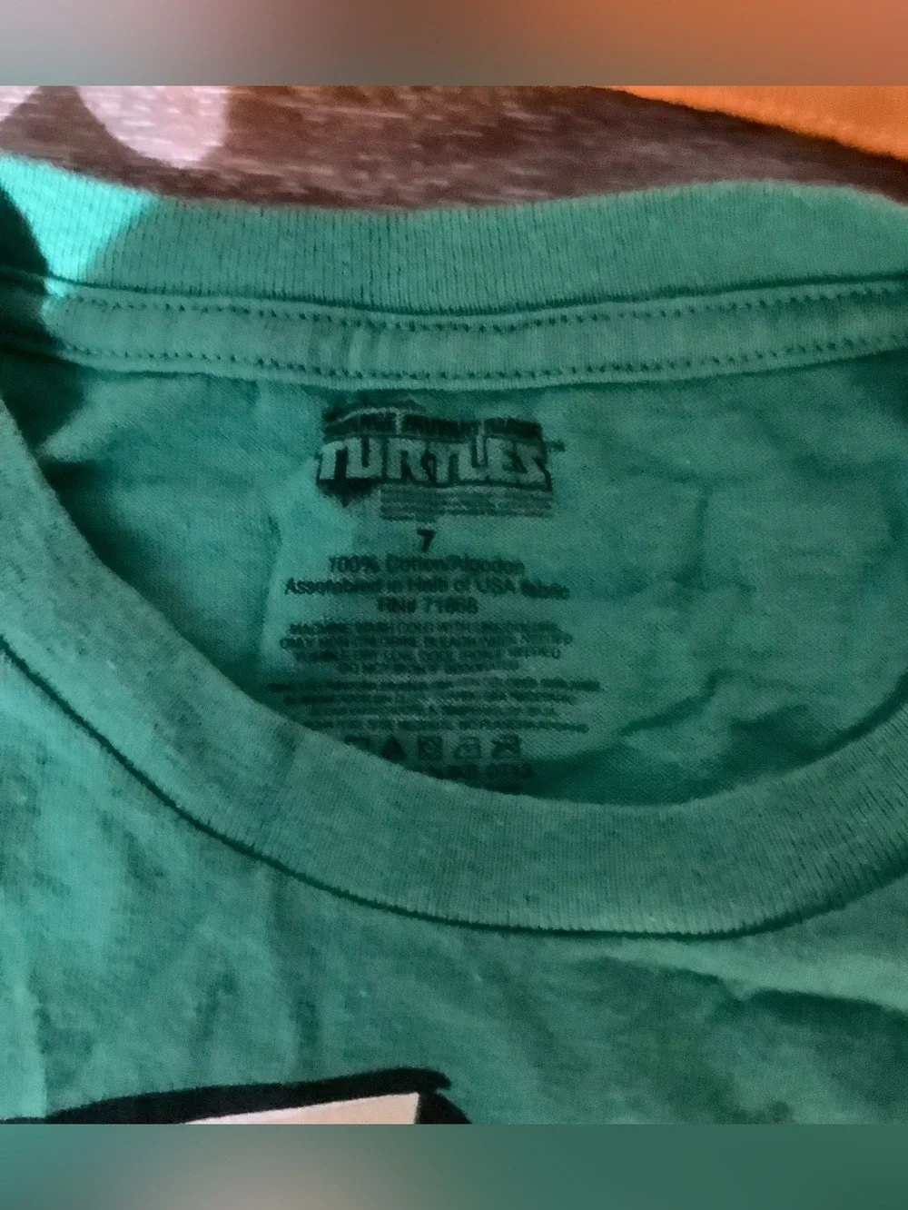 Kids Teenage Mutant Ninja Turtle outfit, Size 7 youth